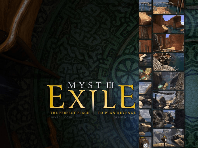Myst 3: Exile title screen for Xbox